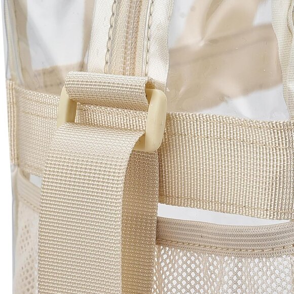 Premium Stadium Approved Clear Tote Bag - Adjustable Strap & Easy Clean - Picture 7 of 9
